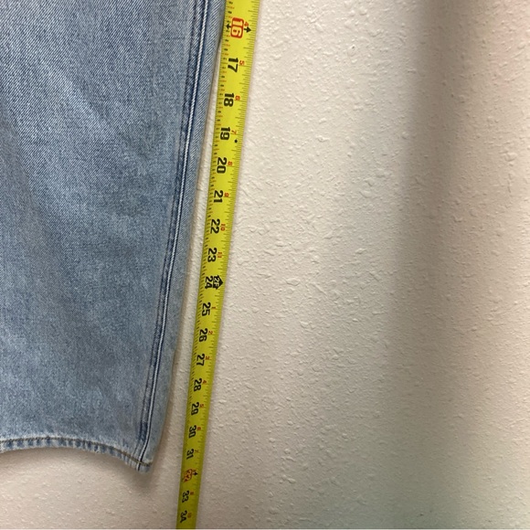 Pacsun Women’s 90’s Boyfriend Jeans Distressed Blue High Rise Relaxed Leg 32 - Picture 11 of 16